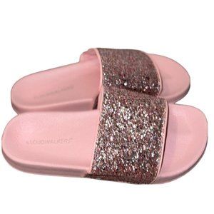 New Pink Sally Sparkle Slide Size 7